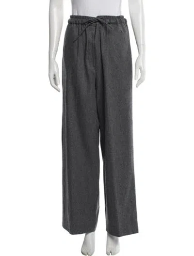 Pre-owned Sandro Wool Sweatpants In Gray