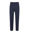 Sandro Wool Tailored Trousers In Blue