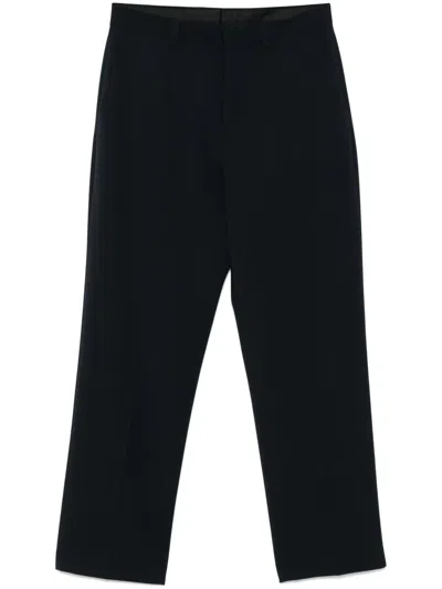 Sandro Wool Trousers In Blue