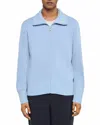 Sandro Wool Trucker Cardigan In Blue