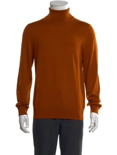 Pre-owned Sandro Wool Turtleneck Pullover In Multi