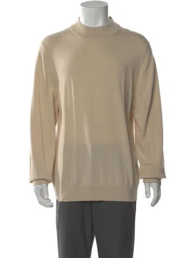 Pre-owned Sandro Wool Turtleneck Pullover W/ Tags In Neutral