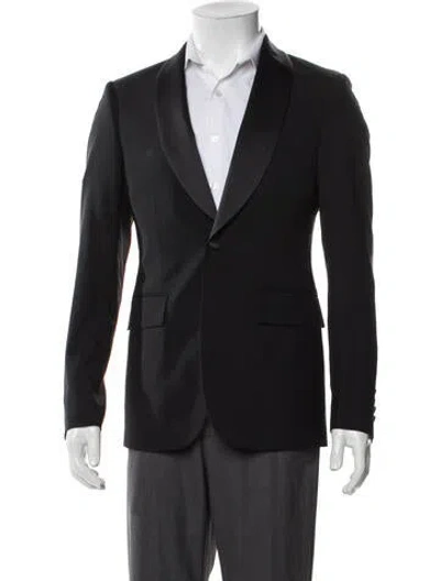 Pre-owned Sandro Wool Tuxedo W/ Tags In Black
