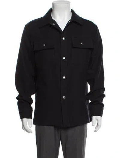 Pre-owned Sandro Wool Utility Jacket In Gray