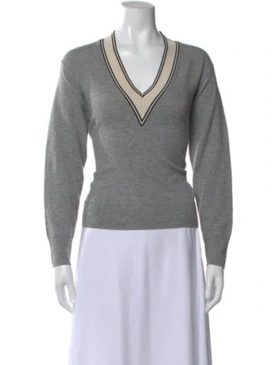 Pre-owned Sandro Wool V-neck Sweater