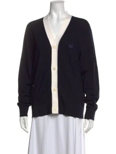 Pre-owned Sandro Wool V-neck Sweater In Pink