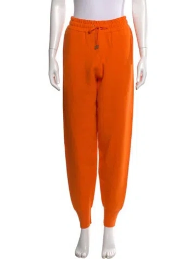 Pre-owned Sandro Wool Wide Leg Pants W/ Tags In Orange