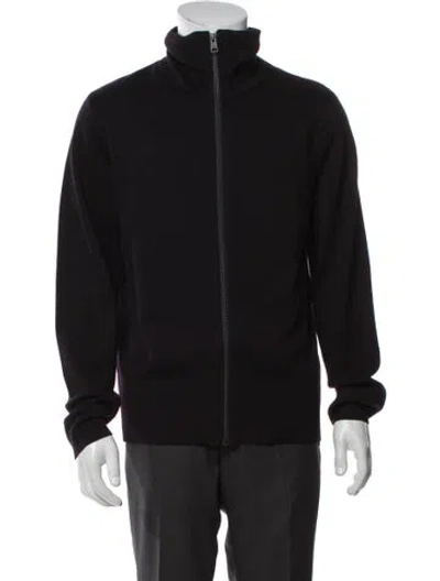 Pre-owned Sandro Wool Windbreaker In Blue