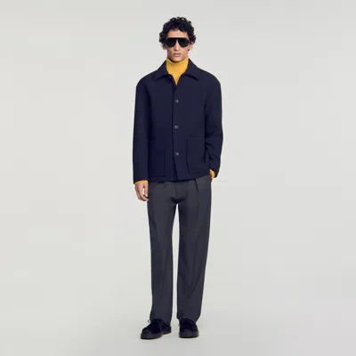 SANDRO WOOL WORKER JACKET