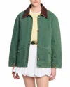 Sandro Workwear Jacket In Green