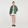 Sandro Workwear Jacket In Green