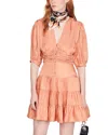 Sandro Woman Short Dress Orange Size 10 Acetate In Pink