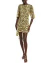 Sandro Woven Midi Dress In Multi