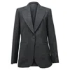 Sandro X Clara Luciani Brushed Blazer In Grey Wool