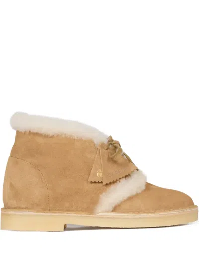 Sandro X Clarks Originals Desert Boots Cuir In Brown