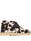 Sandro X Clarks Originals Desert Boots Cuir In White