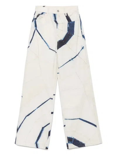 Sandro Printed Jeans In Neutrals