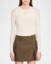 Sandro Yago Sweater In Ecru