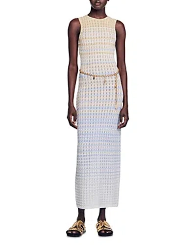 blue and gold chevron dress SHEIN Clasi Gold Chevron Print Knot Side Wrap Dress