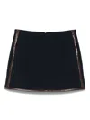 Sandro Zip-fastening Mini Skirt In Black