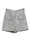 Sandro Zip-fastening Shorts In Multi
