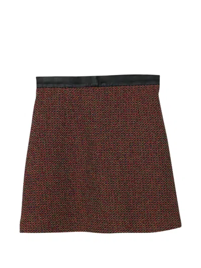 Pre-owned Sandro Zip-fastening Skirt Set (set Of Two) In Brown