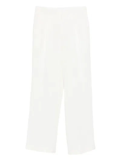 Sandro Zip-fastening Trousers In White