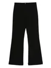 Sandro Zip-fly Flared Trousers In Black
