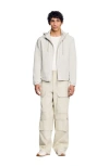 Sandro Zip-up Hooded Jacket In Aluminum