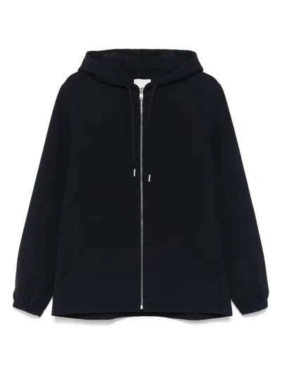 Sandro Zip-up Hoodie In Blue