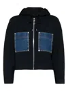 Sandro Zip-up Hoodie In Blue