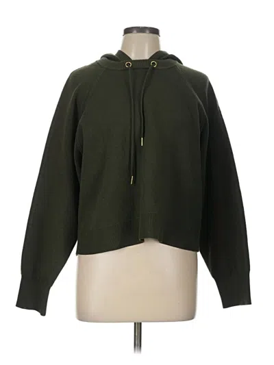 Pre-owned Sandro Zip Up Hoodie In Green