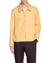 Sandro Zip-up Jacket In Gold