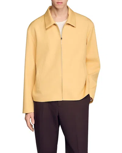 Sandro Zip-up Jacket In Multi