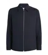 Sandro Zip-up Shirt In Blue