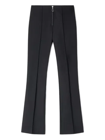 Sandro Zip-up Straight Trousers In Multi