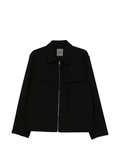 Sandro Zip-fastening Pocket Jacket In Grey