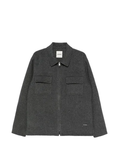 Sandro Zipped Jacket In Gray