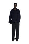 Sandro Zipped Overshirt In Black