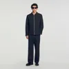 Sandro Zipped Shirt In Blue