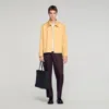 Sandro Zip-up Jacket In Yellow