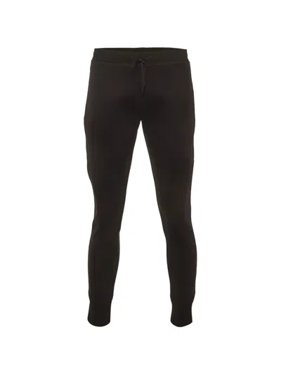 Pre-owned Sandro Zip-up Pocket Track Pants In Black