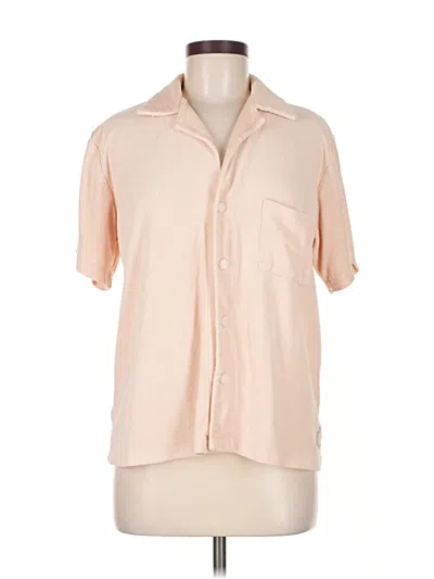 Pre-owned Sandshaped Short Sleeve Button Down Shirt In Pink