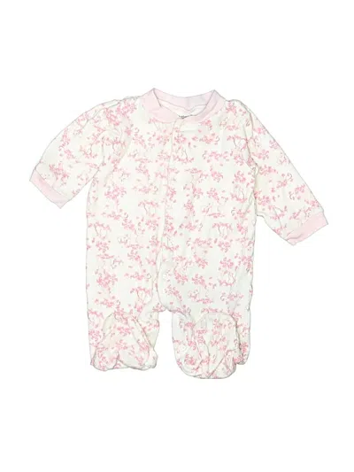 Pre-owned Sandy & Simon Babies' Long Sleeve Onesie In White
