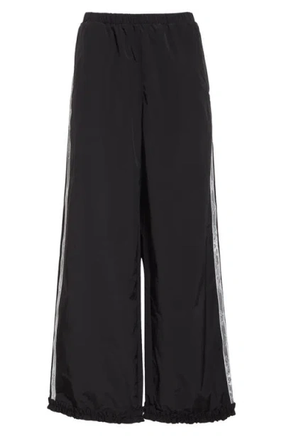 Sandy Liang Anja Track Pants In Black