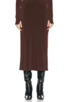 Sandy Liang Axe Skirt In Dark Brown
