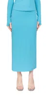 Sandy Liang Axew Skirt In Turquoise In Blue
