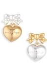 Sandy Liang Ballerina Mismatched Drop Earrings