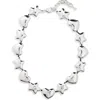 Sandy Liang Beans Collar Necklace In Silver