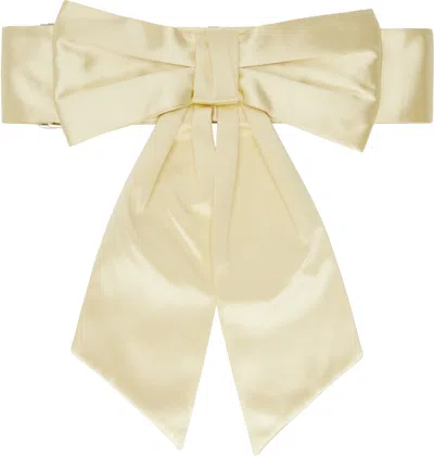 Sandy Liang Beige Bow Boy Scout Bag In Butter